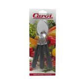Set de 3 cucharas cabo plástico negro CAROL
