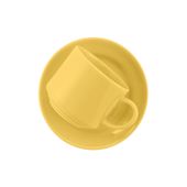 TAZA CON PLATO DONNA AMARILLO