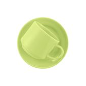 TAZA CON PLATO DONNA VERDE MANZANA 200Cc
