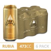 Cerveza Andes Origen Rubia 473Cc x6