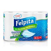 ROLLO DE COCINA FELPITA DOBLE HOJA 3U X 40 PA�OS.