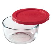 Fuente redonda con tapa 470 Cc. PYREX