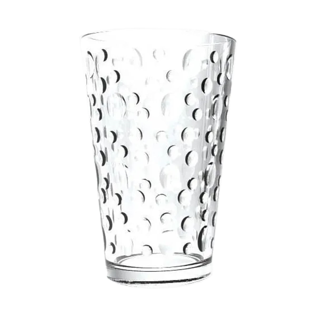 VASO DE VIDRIO TRANSPARENTE RIGOLLEAU TRAGO LARGO 400ML NOA CUADROS