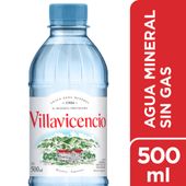 AGUA MINERAL VILLAVICENCIO SIN GAS X 500 ML.