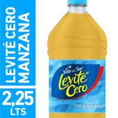 AGUA SABORIZADA LEVITE CERO MANZANA X 2,25 L.