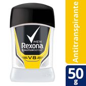 DEO. REXONA V8 BARRA X50GR