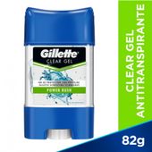 Desodorante Gel Gillette Clear Power Rush x 82 Gr