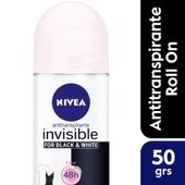 DEO FEM NIVEA INV. B&W ROLL ON 50ML