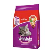 Alimento para Gato Whiskas Carne 3Kg
