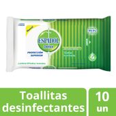 Toallitas humedas Espadol antibacteriales x 10 u.