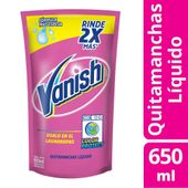 QUITAMANCHAS PRE LAVADO VANISH PINK DOY PACK X 650