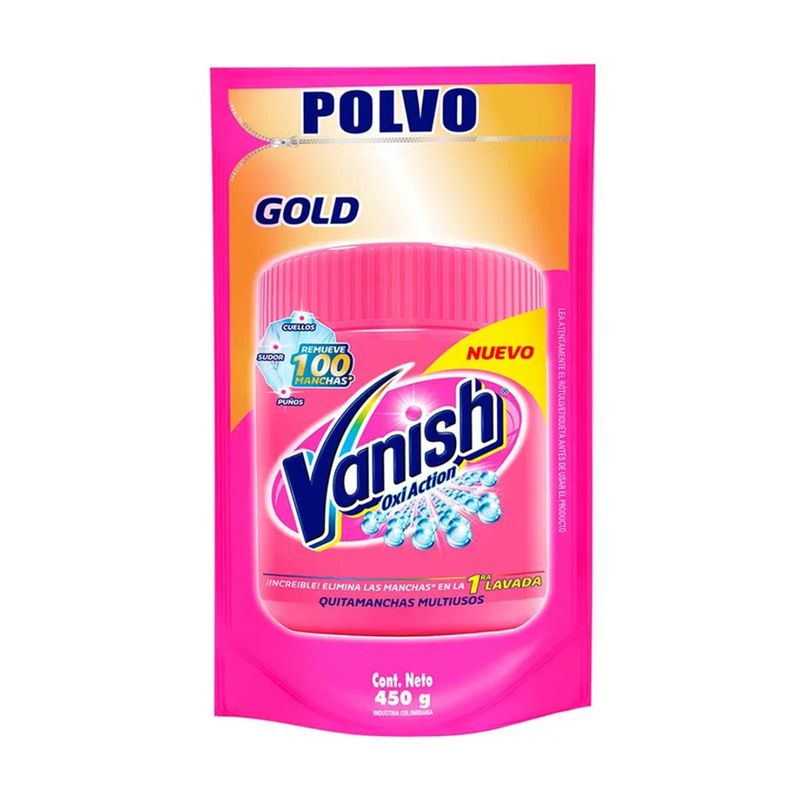 Quitamanchas Polvo Vanish Color Repuesto 450 gr