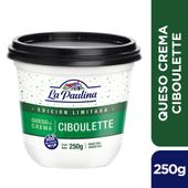 QUESO CREMA LA PAULINA CIBOULETTE X 250 G.