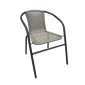 SILLON RATTAN SINT GRIS PLIC.