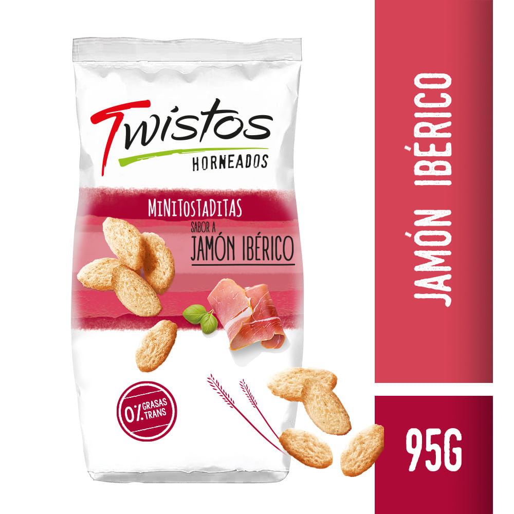 Mini Tostaditas Twistos Jamon Iberico x 95 gr