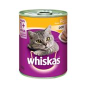 ALIMENTO PARA GATOS WHISKAS ADULTO LATA SABOR POLLO 340 GR