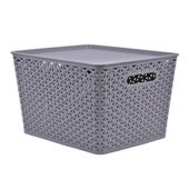 CAJA ORGANIZADORA SIMIL RATTAN 12,5L GR