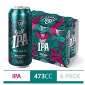 CERVEZA TEMPLE WOLF IPA PACK 6 473CC