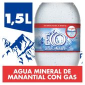 Agua Mineral Con Gas Eco De Los Andes 1.5 L