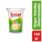 YOGUR ILOLAY DESCREMADO VAINILLA X 190GR