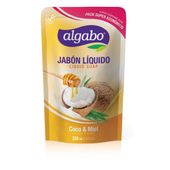 JABÓN LIQUIDO ALGABO COCO Y MIEL DOY PACK 220 ML