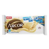 TABLETA DE CHOCOLATE ARCOR BLANCO CON MANI X 95 GR