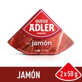 Queso Untable Adler Jamon  100 Gr