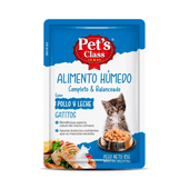 ALIMENTO PARA GATOS PET�S CLASS POLLO Y LECHE X 85