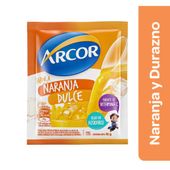 JUGO EN POLVO ARCOR NARANJA-DURAZNO X 18 G.