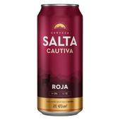 CERVEZA SALTA CAUTIVA ROJA  LATA 473ML