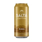 CERVEZA SALTA CAUTIVA RUBIA X 473 ML.