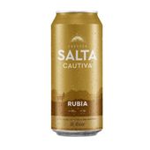 CERVEZA SALTA CAUTIVA RUBIA  LATA 473ML