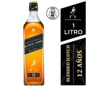 WHISKY JOHNNIE WALKER BLACK LABEL X 1 L.