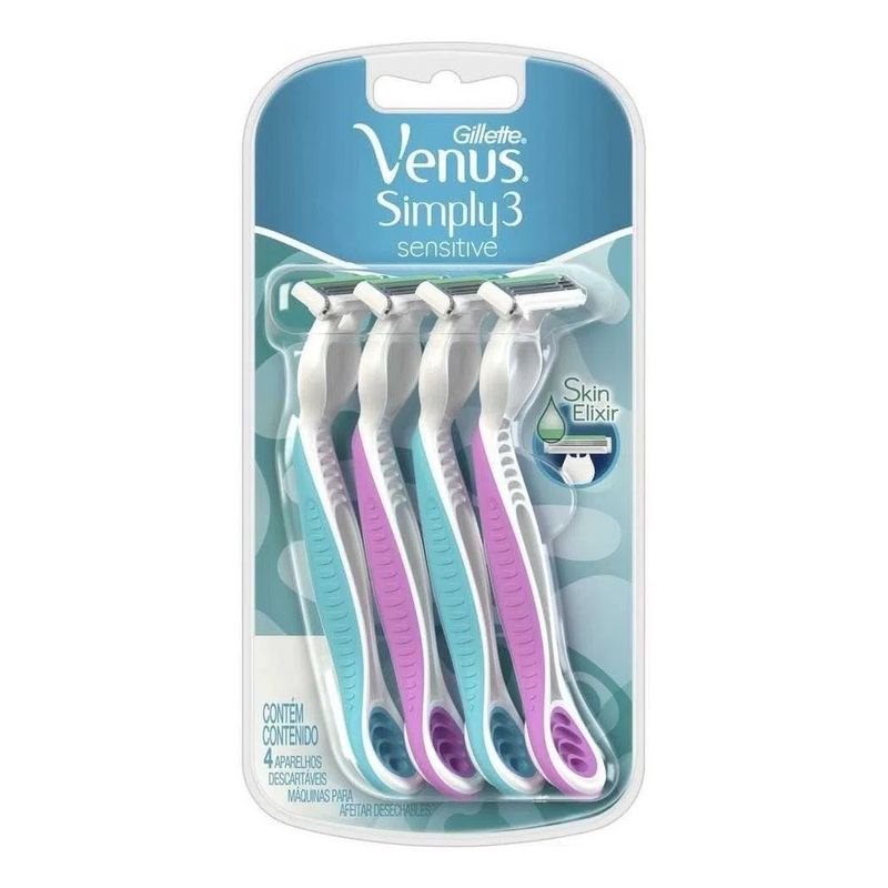 MAQUINA-DE-AFEITAR-VENUS-SIMPLY3-SENSITIVE-X-4-U-1-9588