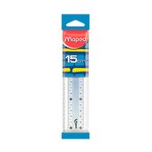 15CM RULER MAPED