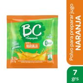 JUGO EN POLVO BC NARANJA X 18 G.