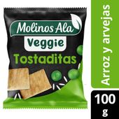 TOSTADAS MOLINOS ALA ARVEJAS VEGGIE X 100 G.