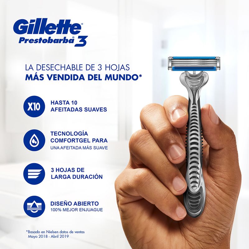 MAQUINA-DE-AFEITAR-GILLETTE-PRESTOBARBA-3-COMFORTGEL-X-2-U-2-28521