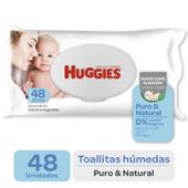 TOALLAS H�MEDAS HUGGIES NATURAL X 48 U.