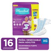 PAÑALES DESECHABLES PARA ADULTOS PLENITUD PROTECT XG X 16 U