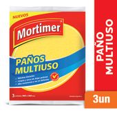 PAÑO MORTIMER AMARILLO MULTIUSO X 3 U