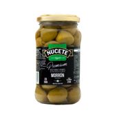 ACEITUNAS VERDES NUCETE PREMIUM RELLENAS MORRON X 220 Gr