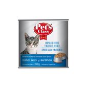 ALIMENTO PARA GATOS PETS CLASS ATUN Y SARDINAS X 340 Gr