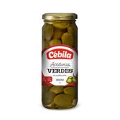 ACEITUNAS VERDES CEBILA FRASCO X 200 Gr