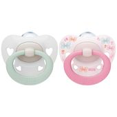SET DE 2 CHUPETES NUK SIGNATURE (0-6 MESES) - ROSA