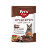 ALIMENTO PARA GATOS PET�S CLASS CARNE X 85 G.
