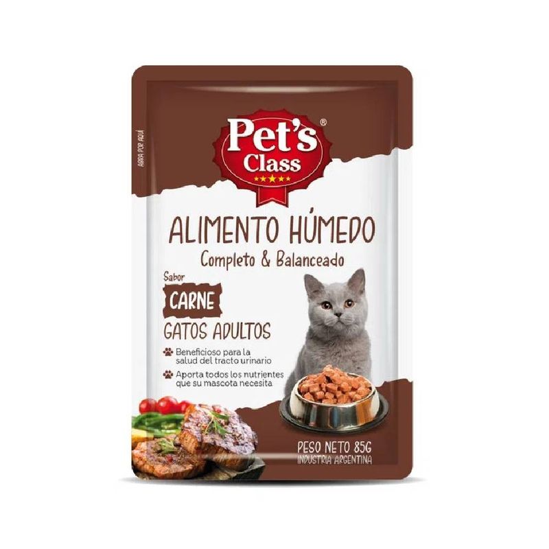 ALIMENTO-HUMEDO-PARA-GATOS-PETS-CLASS-ADULTOS-CARNE-X-85-Gr-1-30222