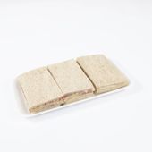 SANDWICH DE MIGA NEGRO JAM�N CRUDO Y QUESO X 6 U.