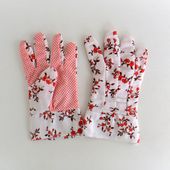 GUANTES C/FLORES MOTEADOS