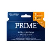 PRESERVATIVOS PRIME + GEL EXTAR LUBRICADO X 6 U.